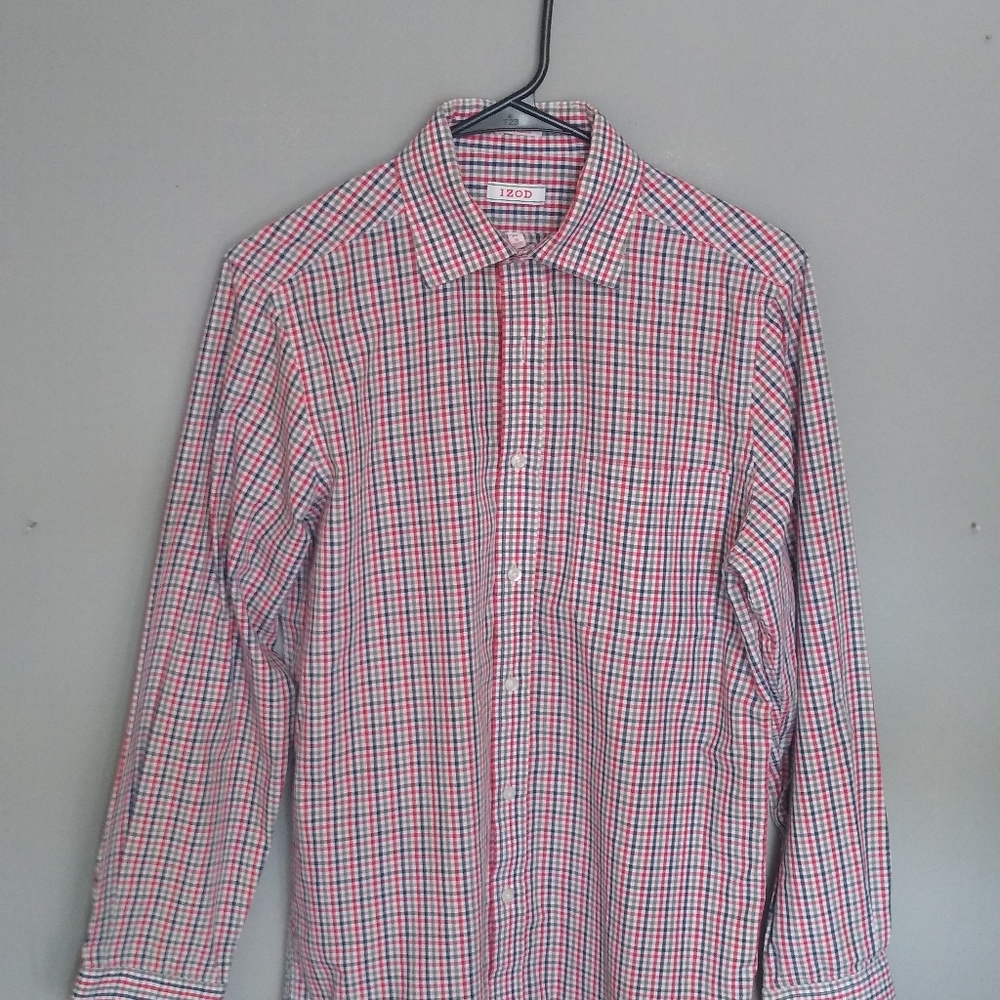 Izod checkered button down